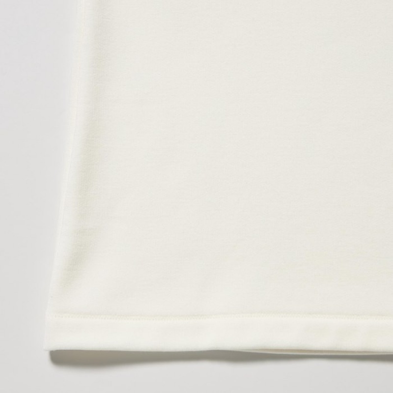 T Shirts Uniqlo HEATTECH Ultra Warm High Neck Femme Blanche | 445262