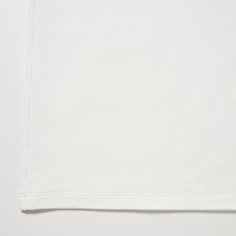 T Shirts Uniqlo Heattech Cotton Crew Neck Extra Warm Homme Blanche | 3894463