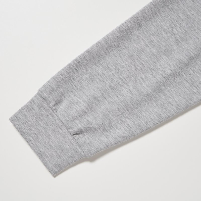 T Shirts Uniqlo Heattech Cotton Crew Neck Extra Warm Homme Grise | 2517605