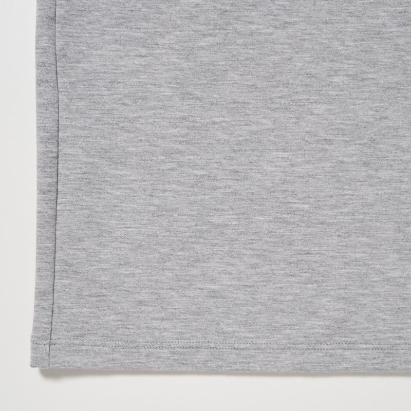 T Shirts Uniqlo Heattech Cotton Crew Neck Extra Warm Homme Grise | 2517605