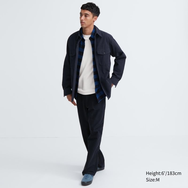 T Shirts Uniqlo Heattech Cotton Waffle Crew Neck Extra Warm Homme Noir | 8710819