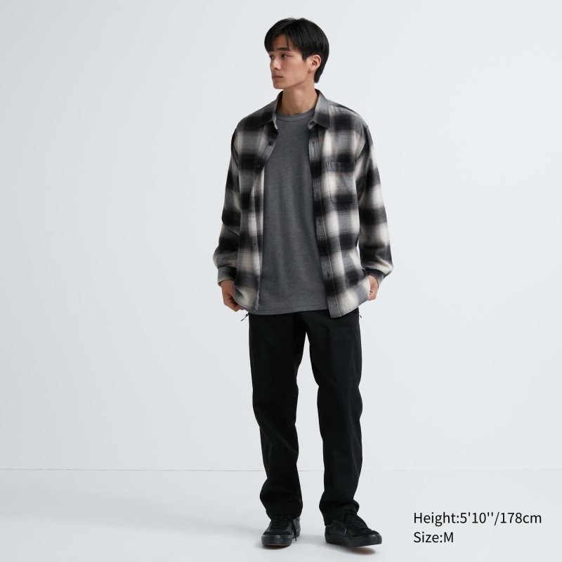 T Shirts Uniqlo Heattech Cotton Waffle Crew Neck Long-sleeve Extra Warm Homme Grise | 7297973