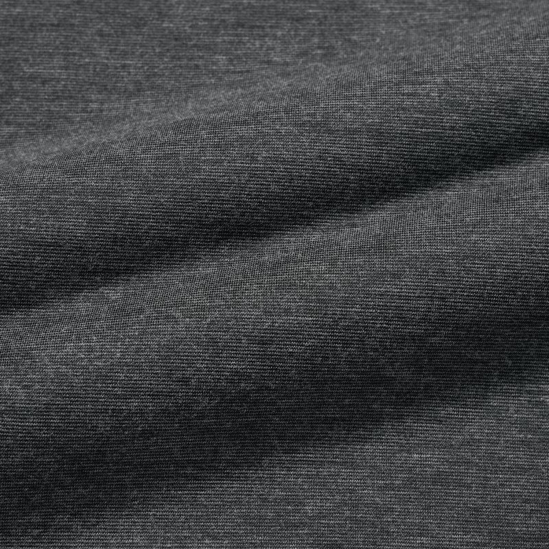T Shirts Uniqlo Heattech Crew Neck Long-sleeve Homme Grise | 7250486