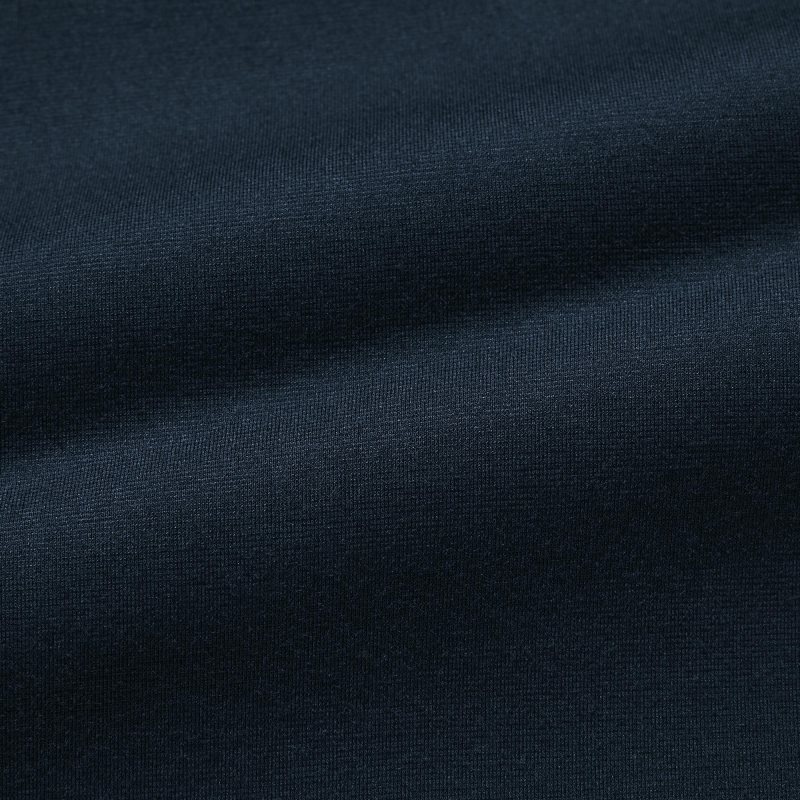 T Shirts Uniqlo Heattech Crew Neck Long-sleeve Homme Bleu Marine | 4055800
