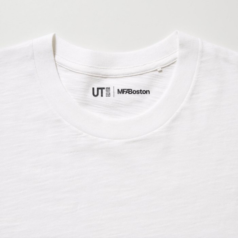 T Shirts Uniqlo Hokusai UT Short Sleeve Femme Blanche | 1539954