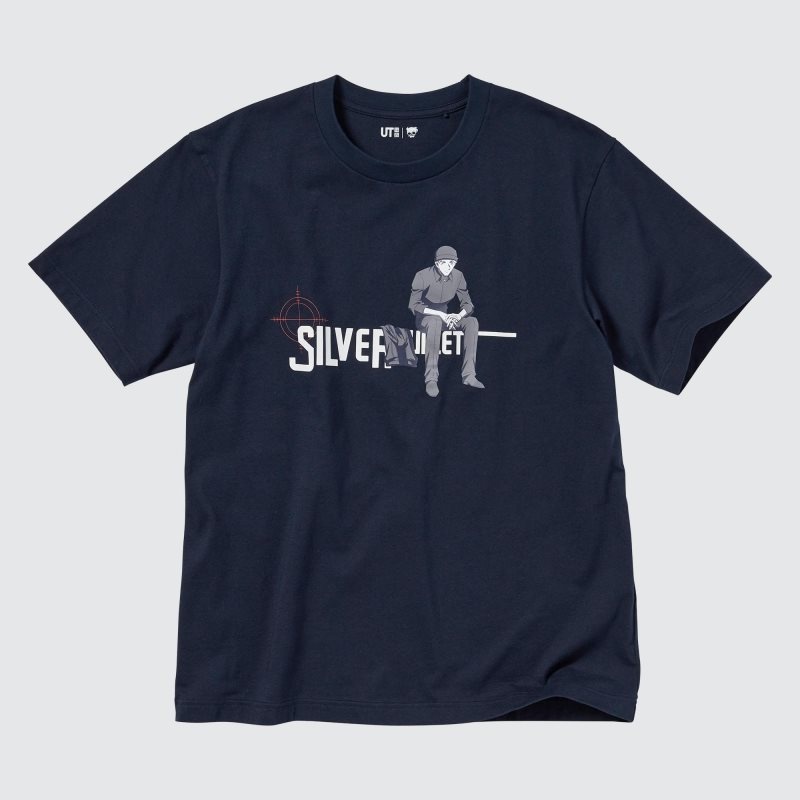 T Shirts Uniqlo Introduction Of Detective Conan Case Closed Ut Short-sleeve Graphic Homme Bleu Marine | 677705