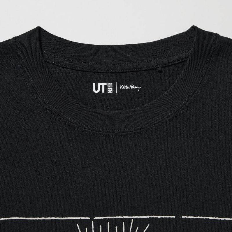 T Shirts Uniqlo Keith Haring UT Short Sleeve Femme Noir | 2086421
