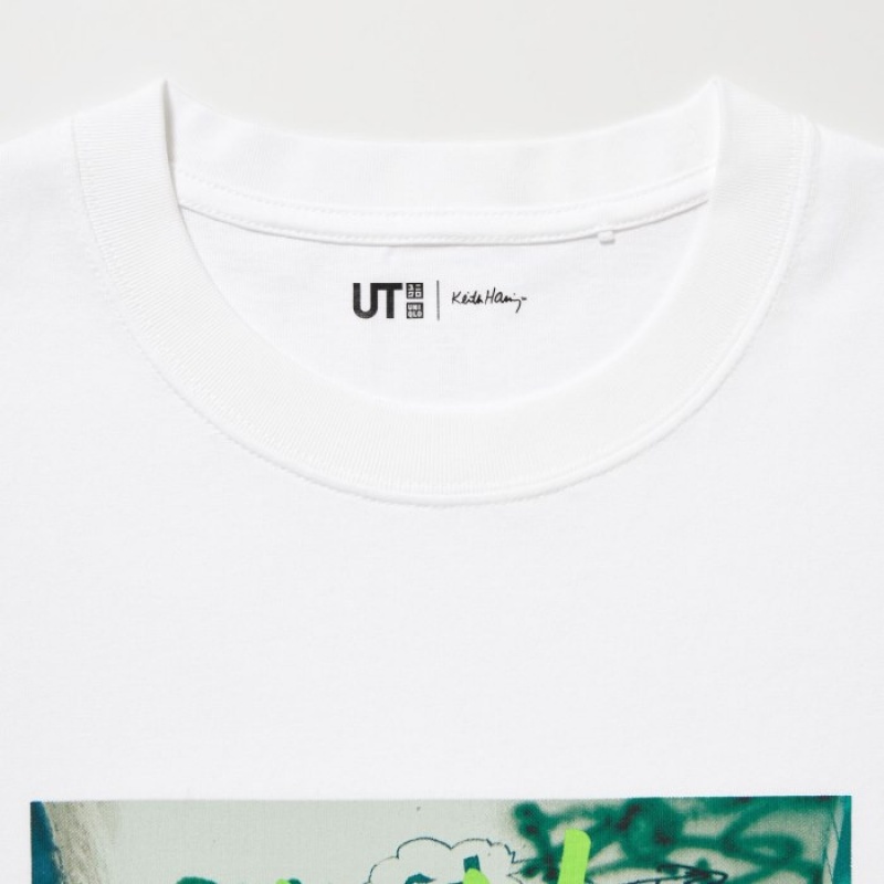 T Shirts Uniqlo Keith Haring UT Short Sleeve Femme Blanche | 2215307