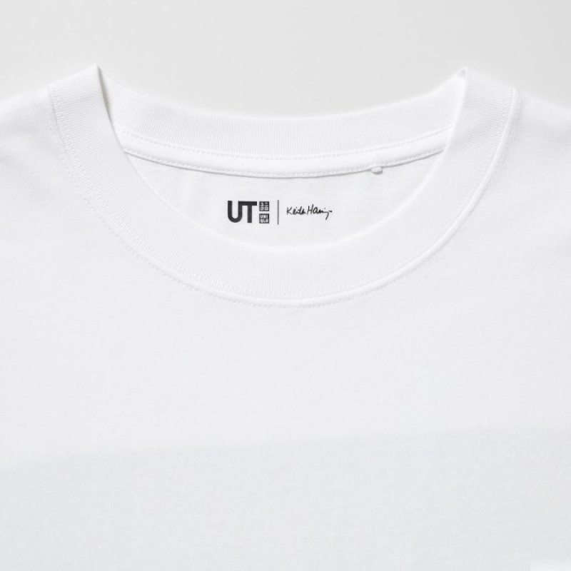 T Shirts Uniqlo Keith Haring UT Short Sleeve Femme Blanche | 4697869