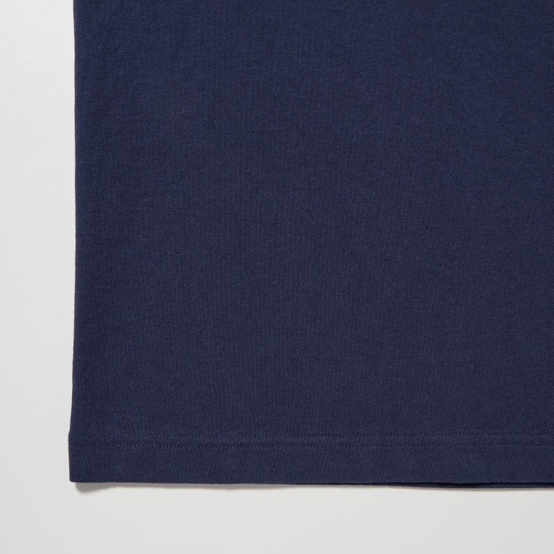 T Shirts Uniqlo L.A. Eats Ut Oversized Short-sleeve Graphic Katsu Sando Homme Bleu Marine | 9424353
