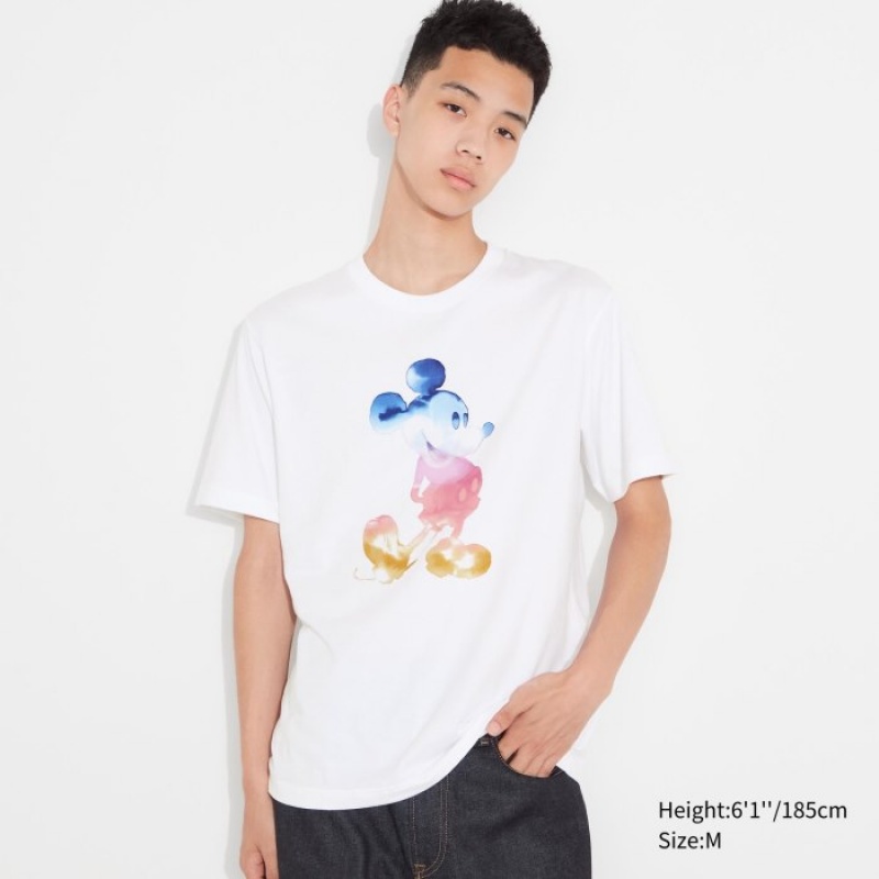 T Shirts Uniqlo MAGIC FOR ALL FOREVER UT Short-Sleeve Femme Blanche | 6669324