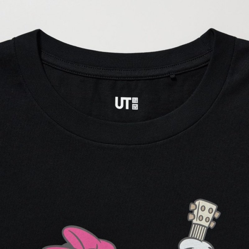 T Shirts Uniqlo MAGIC FOR ALL FOREVER UT Short-Sleeve Femme Noir | 8593634