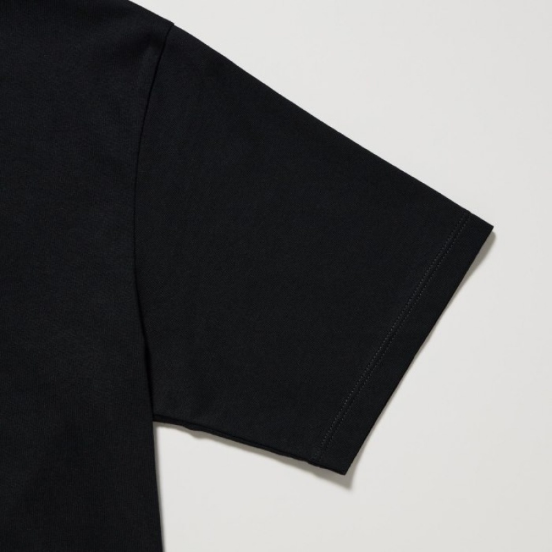 T Shirts Uniqlo MAGIC FOR ALL FOREVER UT Short-Sleeve Femme Noir | 8593634