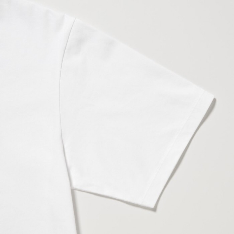 T Shirts Uniqlo MAGIC FOR ALL FOREVER UT Short-Sleeve Femme Blanche | 8083286