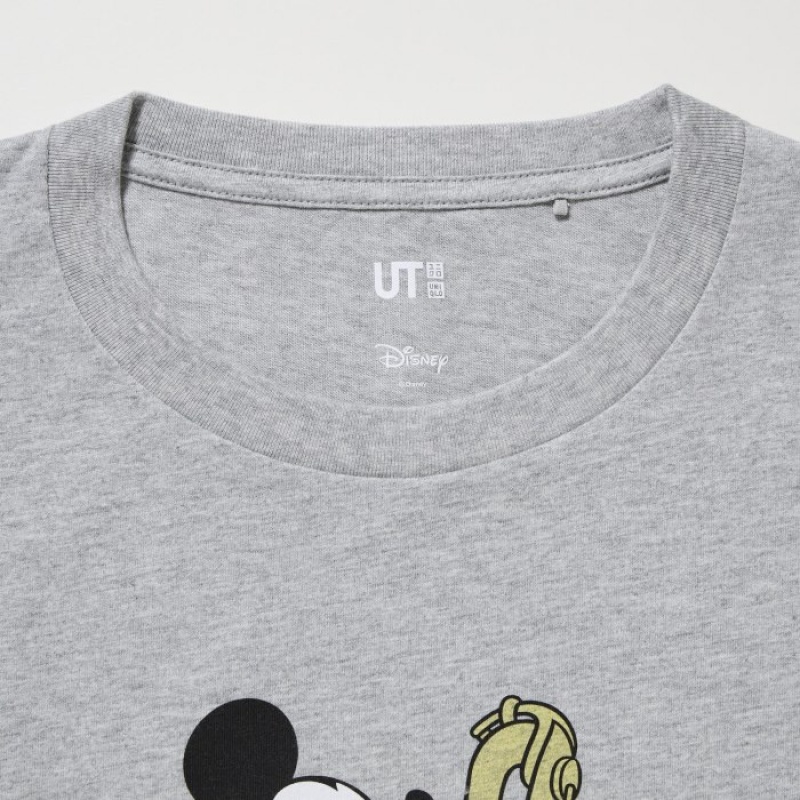 T Shirts Uniqlo MAGIC FOR ALL FOREVER UT Short-Sleeve Femme Grise | 7226423