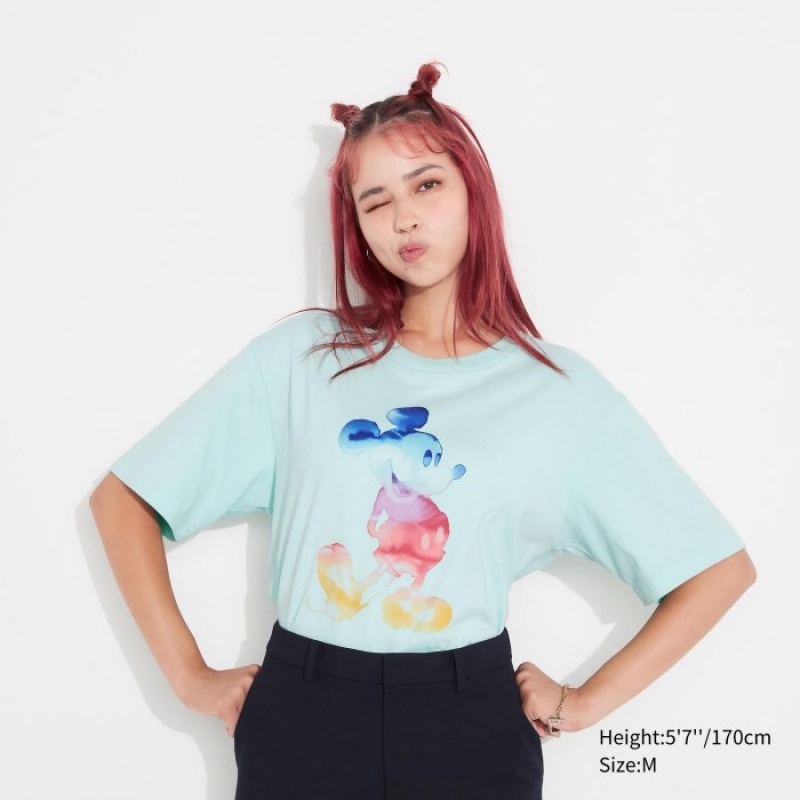 T Shirts Uniqlo MAGIC FOR ALL FOREVER UT Short-Sleeve Femme Vert | 9005005