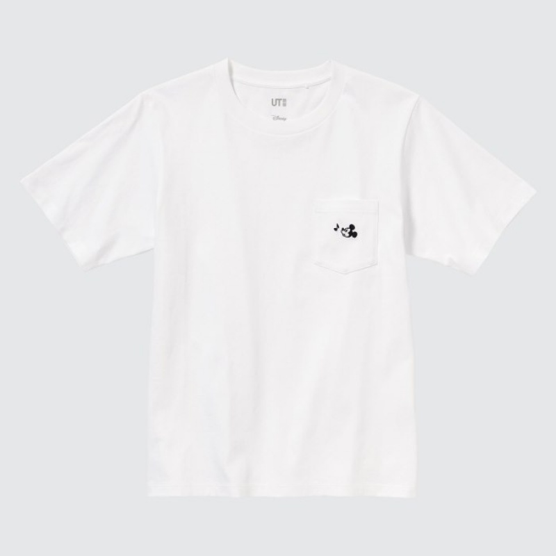 T Shirts Uniqlo MAGIC FOR ALL FOREVER UT Short-Sleeve Femme Blanche | 7528792