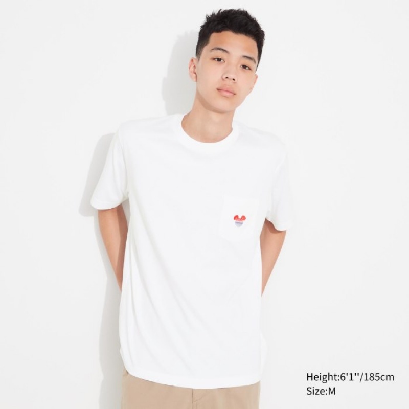 T Shirts Uniqlo MAGIC FOR ALL FOREVER UT Short-Sleeve Femme Blanche | 748233