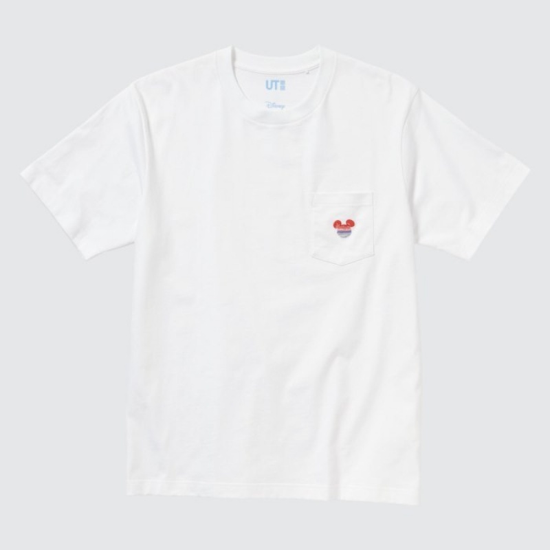 T Shirts Uniqlo MAGIC FOR ALL FOREVER UT Short-Sleeve Femme Blanche | 748233