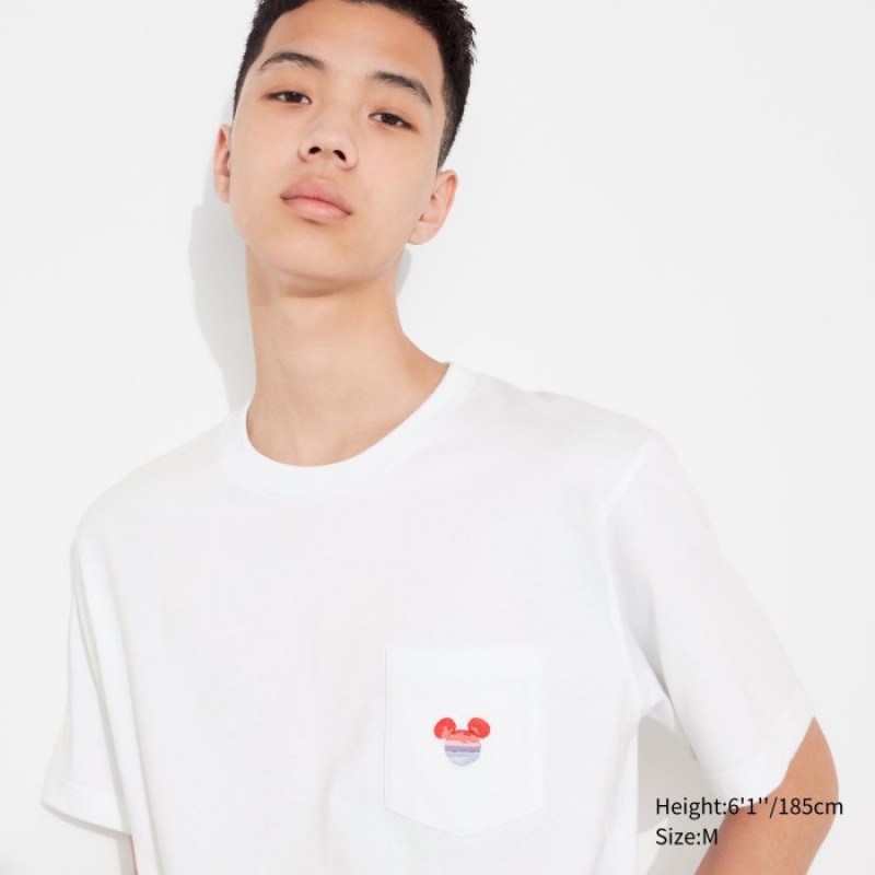 T Shirts Uniqlo MAGIC FOR ALL FOREVER UT Short-Sleeve Femme Blanche | 748233