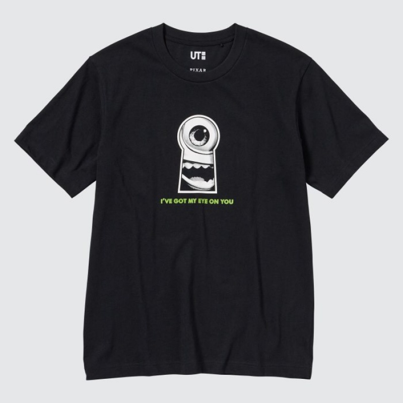 T Shirts Uniqlo MAGIC FOR ALL FOREVER UT Short-Sleeve Femme Noir | 9740392