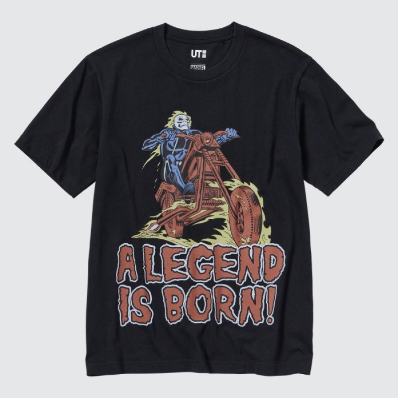 T Shirts Uniqlo MAGIC FOR ALL FOREVER UT Short-Sleeve Femme Noir | 4447501