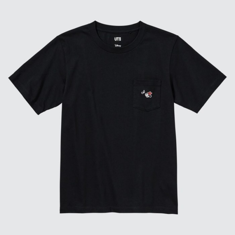 T Shirts Uniqlo MAGIC FOR ALL FOREVER UT Short-Sleeve Femme Noir | 3554562