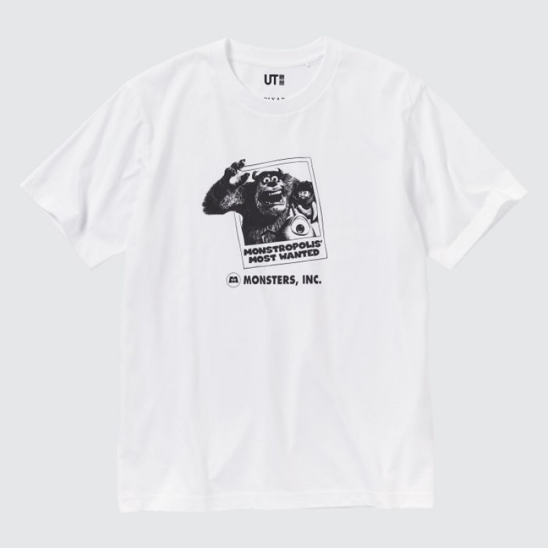 T Shirts Uniqlo MAGIC FOR ALL FOREVER UT Short-Sleeve Femme Blanche | 3297593