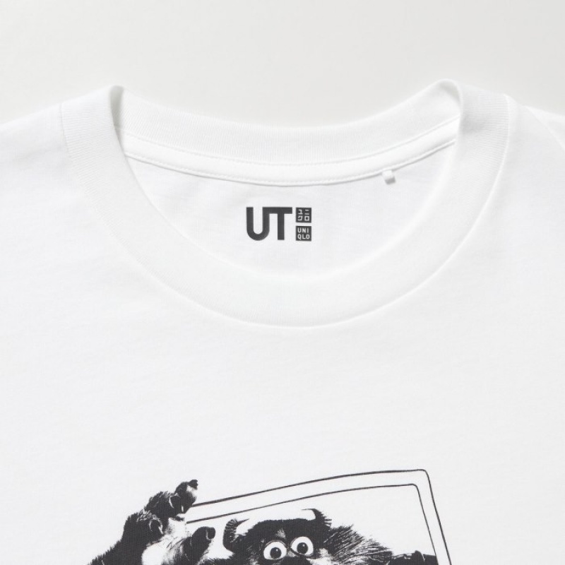 T Shirts Uniqlo MAGIC FOR ALL FOREVER UT Short-Sleeve Femme Blanche | 3297593