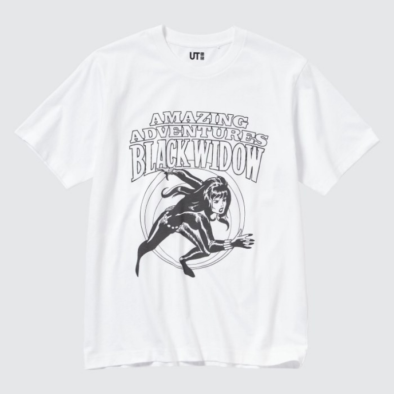 T Shirts Uniqlo MAGIC FOR ALL FOREVER UT Short-Sleeve Femme Blanche | 3304359