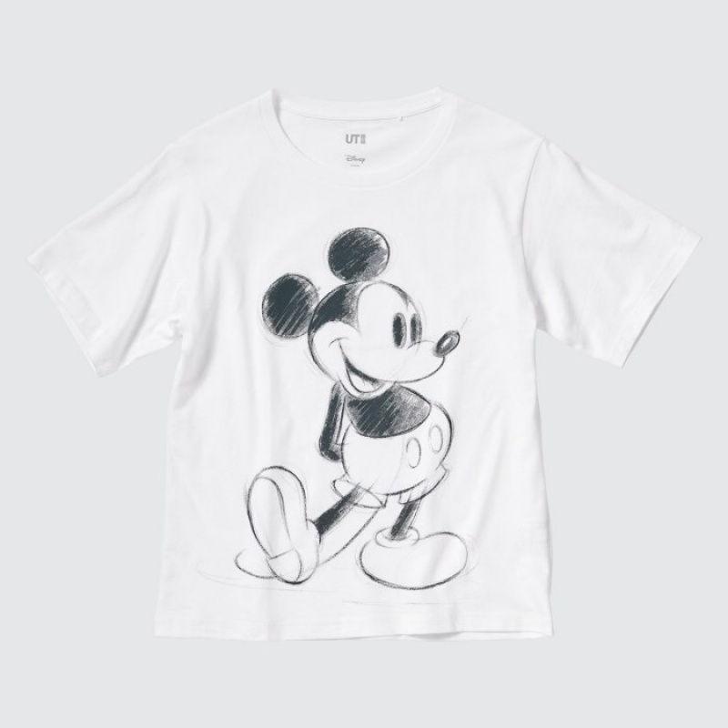 T Shirts Uniqlo Magic For All Classics Short-Sleeve UT Femme Blanche | 1566999