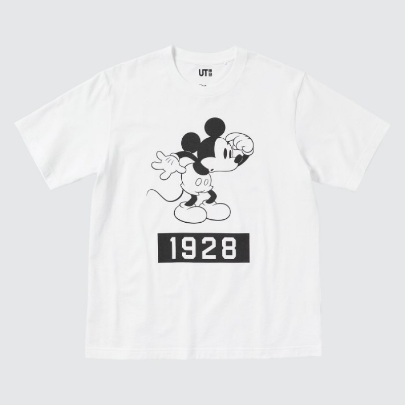 T Shirts Uniqlo Magic For All Favorites UT Short-Sleeve Femme Blanche | 5550115
