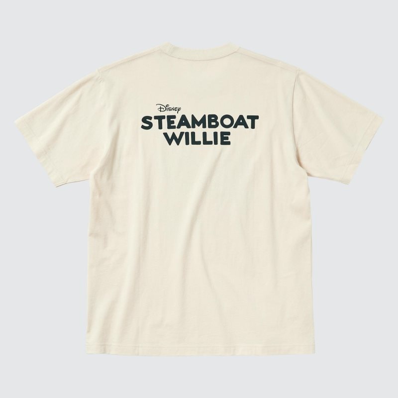 T Shirts Uniqlo Magic For All Favorites Ut Short-sleeve Graphic Homme Beige | 3677732
