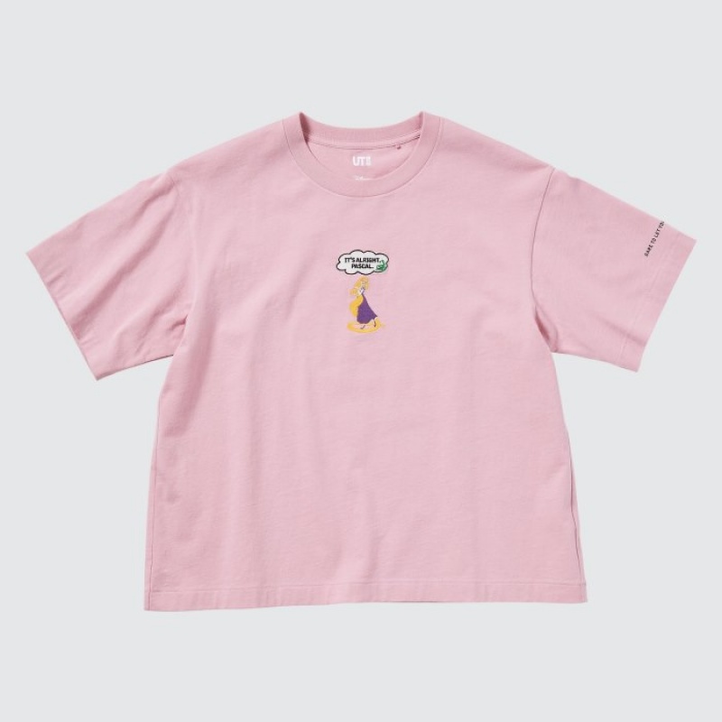 T Shirts Uniqlo Magic For All Favorites UT Short-Sleeve Femme Violette | 9831945