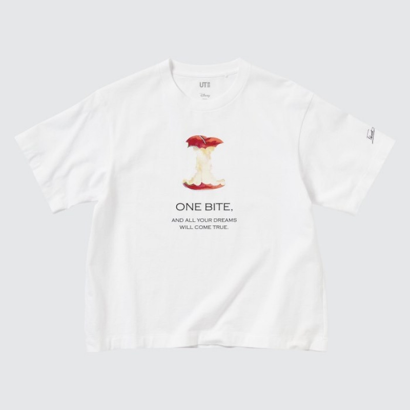 T Shirts Uniqlo Magic For All Favorites UT Short-Sleeve Femme Blanche | 1239860