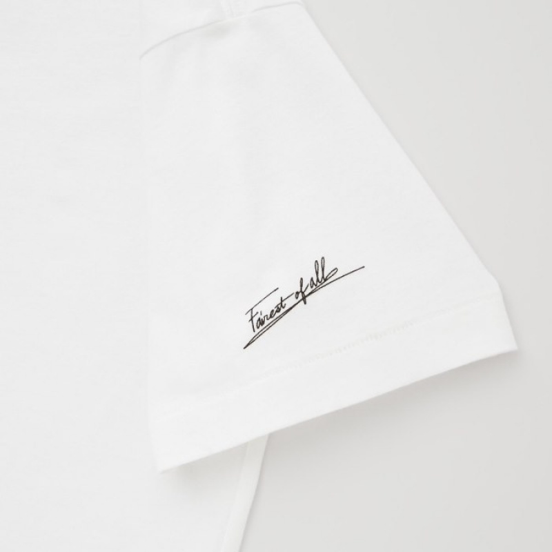 T Shirts Uniqlo Magic For All Favorites UT Short-Sleeve Femme Blanche | 1239860
