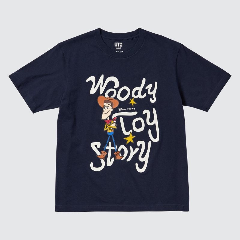 T Shirts Uniqlo Magic For All Timeless Favorites Ut Short-sleeve Graphic Homme Bleu Marine | 8314921