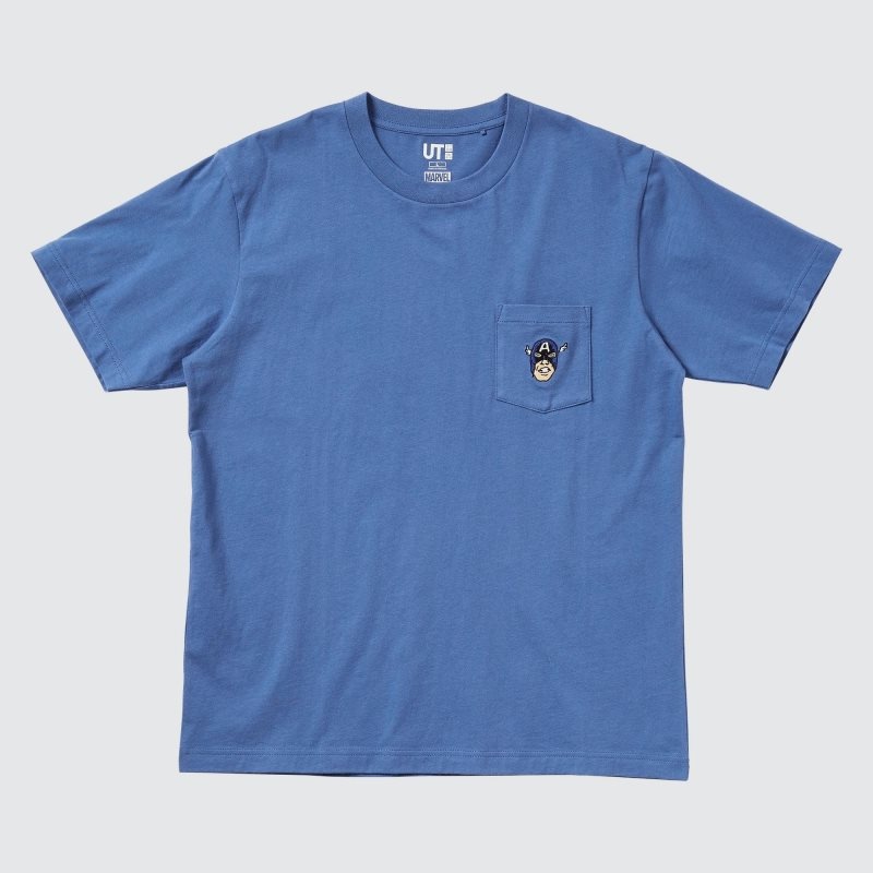 T Shirts Uniqlo Magic For All Timeless Favorites Ut Short-sleeve Graphic Homme Bleu | 6561836