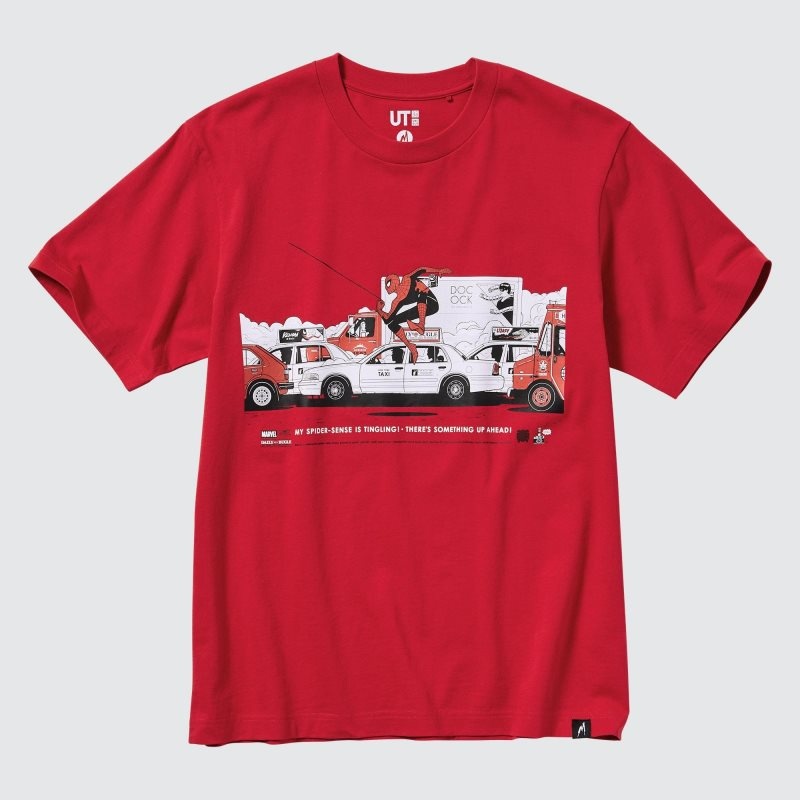 T Shirts Uniqlo Marvel Art Collection By Mondo Ut Short Sleeve Graphic Homme Rouge | 2065050