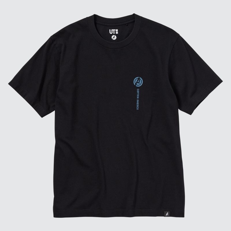 T Shirts Uniqlo Marvel Art Collection By Mondo Ut Short Sleeve Graphic Homme Noir | 785251