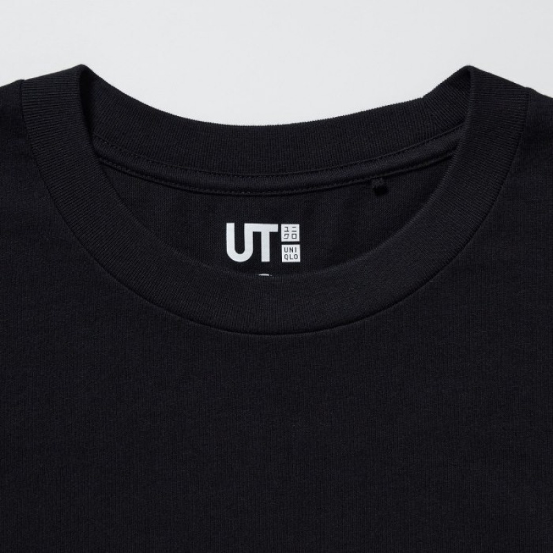 T Shirts Uniqlo Marvel Art Collection by Mondo UT Short Sleeve Femme Noir | 8629410