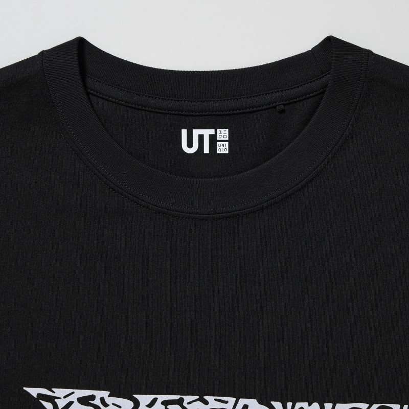 T Shirts Uniqlo Mickey Mouse X Keith Haring Ut Oversized Short-sleeve Graphic Homme Noir | 4494532