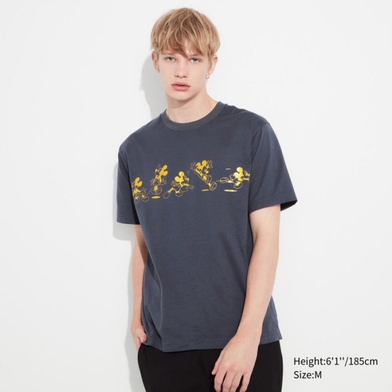T Shirts Uniqlo Mickey Shines UT Short-Sleeve Femme Grise | 5320986
