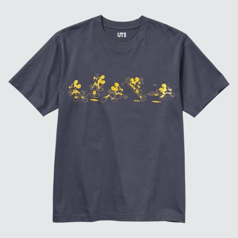 T Shirts Uniqlo Mickey Shines UT Short-Sleeve Femme Grise | 5320986