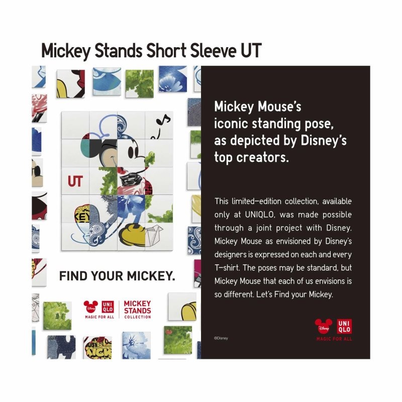 T Shirts Uniqlo Mickey Stands Ut Short Sleeve Graphic Homme Blanche | 9654287