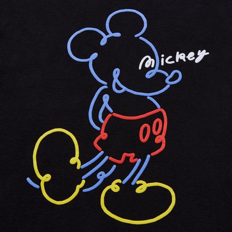 T Shirts Uniqlo Mickey Stands Ut Short-sleeve Graphic Homme Noir | 773337