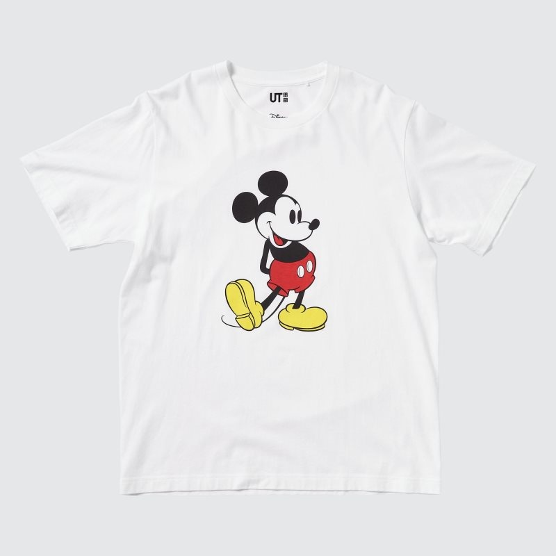T Shirts Uniqlo Mickey Stands Ut Short-sleeve Graphic Homme Blanche | 2802989