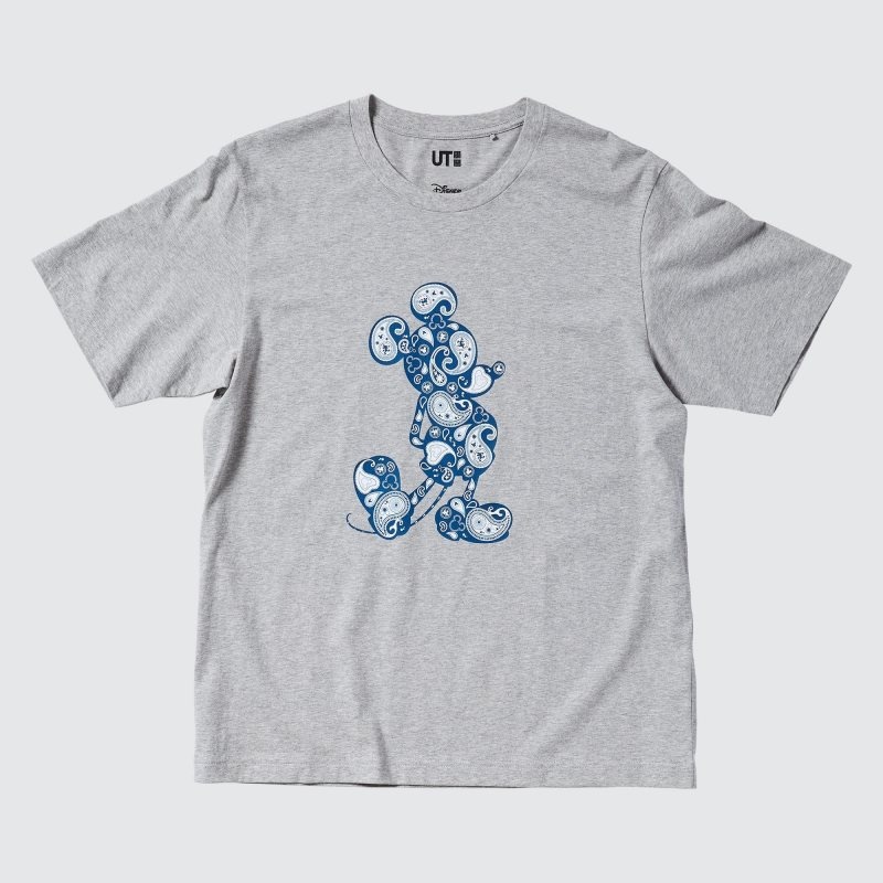 T Shirts Uniqlo Mickey Stands Ut Short-sleeve Graphic Homme Grise | 3243393