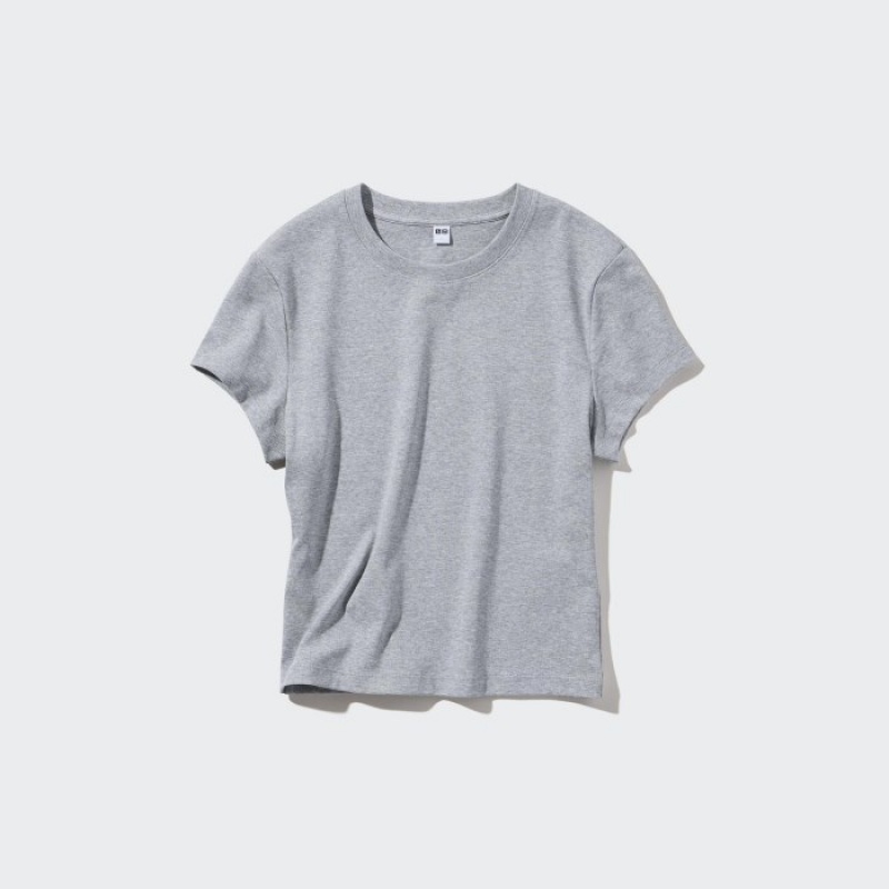 T Shirts Uniqlo Mini Short Sleeve Femme Blanche | 1525954