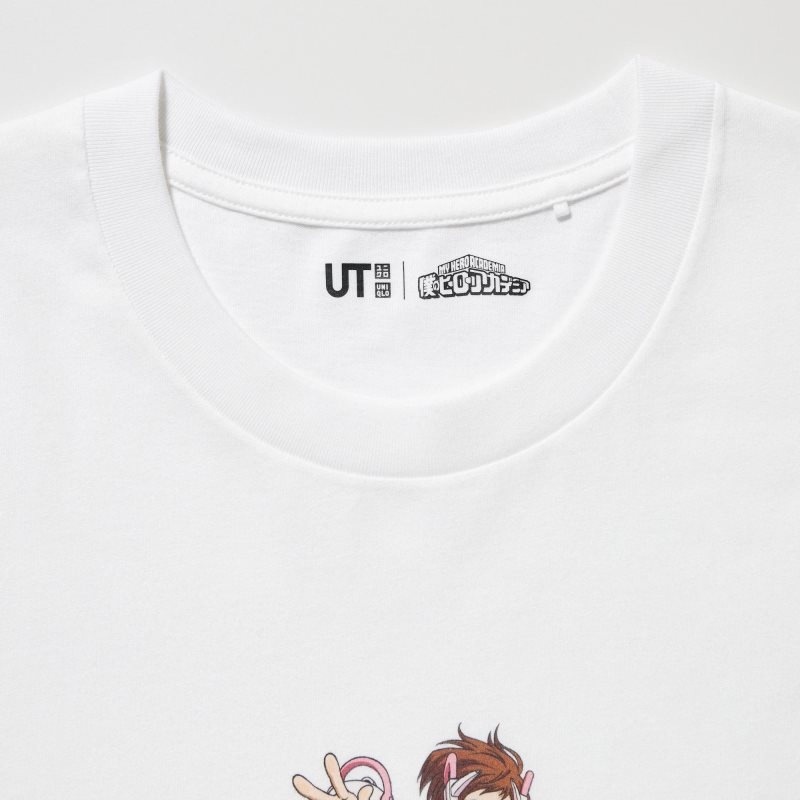 T Shirts Uniqlo My Hero Academia Ut Short-sleeve Graphic Homme Blanche | 674870